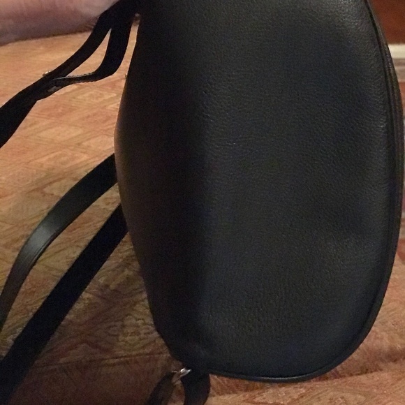 Longchamp Black Leather Backpack main image 6